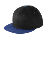 New Era® - Flat Bill Snapback Cap - Black/ Royal - OSFA